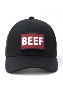 1pc Unisex Black Cartoon Pattern Mesh Breathable Sun Protection Baseball Cap, Suitable For Casual Daily Wear - Multicolor - View 17