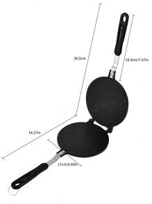 1pc Non-Stick Egg Roll Mold Ice Cream Cone Mold Cake Baking Pan Biscuit Maker Kitchen Tool - Black - View 11