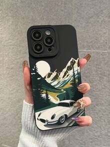 1個時尚的印有汽車圖案的手機殼,具有保護攝像頭功能,適用於iphone和三星galaxy手機 - 彩色 - 查看 1