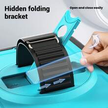 全新蜂窝平板平板电脑保护壳,兼容 10.2 英寸 iPad 第 9 代,轻巧、防摔、防刮、环形握把支架、弹簧可扩展、方便,带透明 PC+TPU 后盖 - 淺藍 - 查看 8