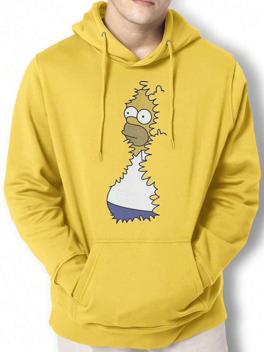 Men Hoodies - Màu vàng - Xem 1
