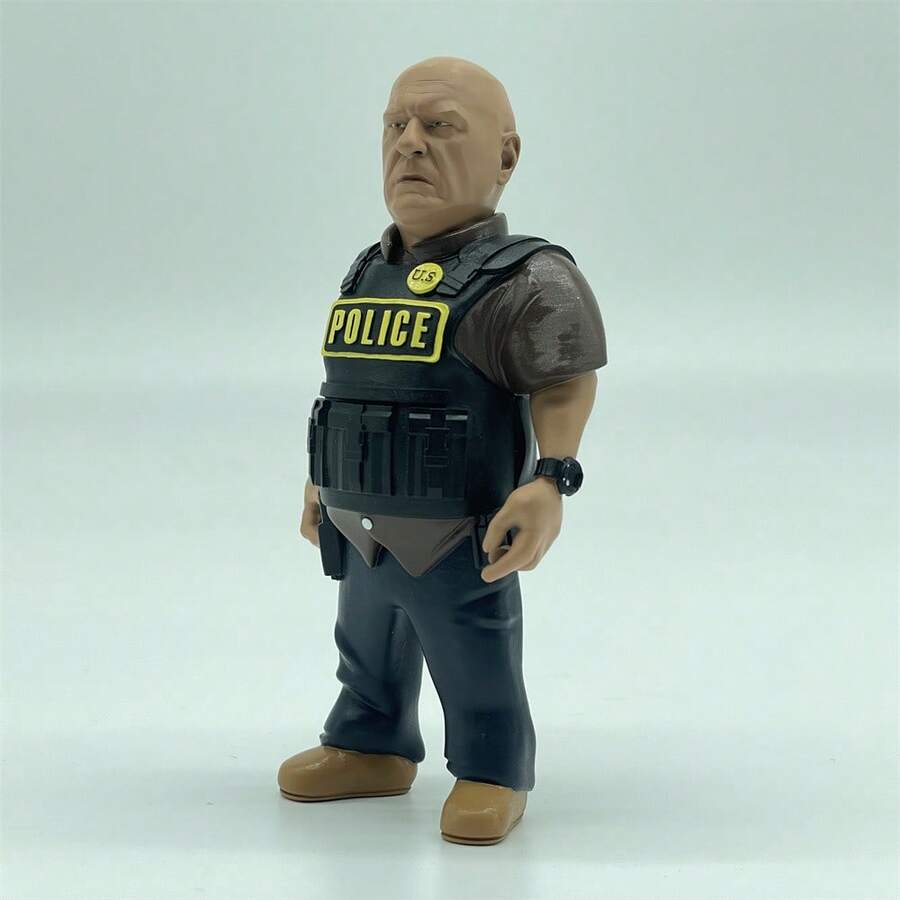Cartoon Style Breaking Bad Action Figures Resin Doll Miniature Figurines Model Collection Toys Desktop Decoration - Brown Hank - View 1