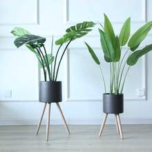 1 Miếng Sắt Nghệ thuật Chậu hoa , Creative & Tối giản Chậu cây , Nhà  Đồ trang trí , Sắt Nghệ thuật Thực vật Giá đỡ + Lớn Sắt Gầu múc , Trong nhà/Ngoài trời Áp dụng , Lưu trữ Cái giá Nhà  Trang trí , Chậu hoa Đồ trang trí Thùng đựng hàng , Công cụ làm vườn , Tổ hợp - màu xanh lá - Xem 9