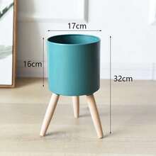 1 Miếng Sắt Nghệ thuật Chậu hoa , Creative & Tối giản Chậu cây , Nhà  Đồ trang trí , Sắt Nghệ thuật Thực vật Giá đỡ + Lớn Sắt Gầu múc , Trong nhà/Ngoài trời Áp dụng , Lưu trữ Cái giá Nhà  Trang trí , Chậu hoa Đồ trang trí Thùng đựng hàng , Công cụ làm vườn , Tổ hợp - màu xanh lá - Xem 3