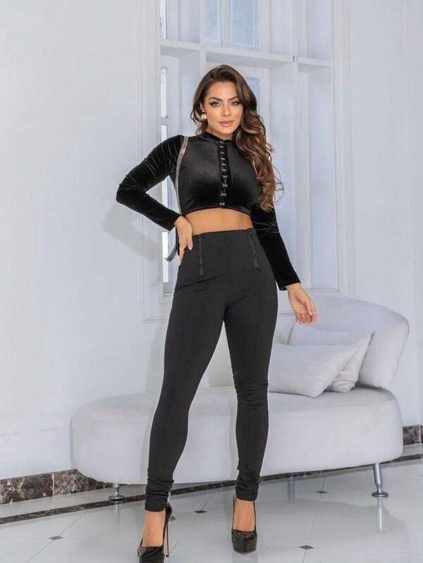 Calça Feminina 2 Zíper - Suplex Power