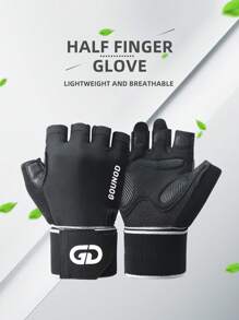 GOUNOD 男女健身手套，抓握力极佳的举重手套，轻便健身手套，适合骑自行车、锻炼、训练、拉力、健身、攀岩和划船。，适合骑自行车、骑摩托车和滑雪，黑色手套 - 黑色 - 查看 2