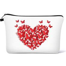 女性化妝包,小型化妝包旅行袋,浴室用品組織袋帶拉鍊的時尚防水化妝包 - 彩色 - 查看 10