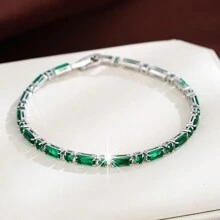 1pc Simple & Fashionable Colorful Cubic Zirconia Bracelet - Bracelet - View 2