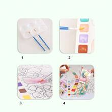 1 本成人水彩素描本，含颜料、着色页和纸张，母亲节、妈妈礼物、返校、学校用品