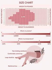 1pc Women's Sheer Tights - Black - View 8