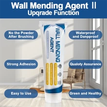 1pc Wall Repair Paste Kit With Scraper, Waterproof And Mildew-Proof White Wall Crack Repair Agent, With Nozzle