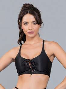 Women Sports Bras - Black - View 1