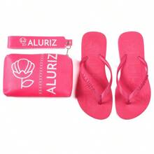 Kit Chinelo Feminino Confortável + bolsa Bag Necessaire Aluriz - Pink - Visão 2