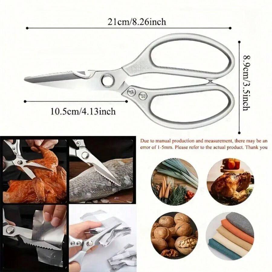 Kitchen Accessories Scissors, Stainless Steal Sharp Multi Function Tool ...