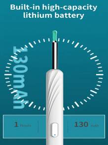 NE16 Wireless WiFi Ear Pick Otoscope Camera 1296P Borescope Luminous Ear Wax Cleaning Teeth Oral Inspection Ear CleanerNew Ear Wax Removal Smart Visual Ear Cleaner USB Ear Wax Remover Endoscope Camera Pick Tool Camera - White - View 6