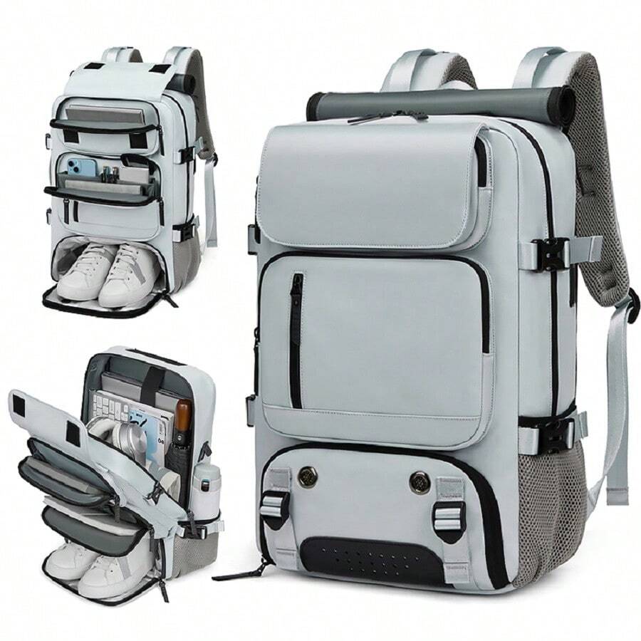 Du lịch Ba lô Đối với phụ nữ Với Cổng sạc USB Đi bộ du lịch Làm Việc  Ba lô máy tính xách tay Cho nam giới Sạc Usb Dung lượng lớn 17 Inch Không thấm nước Ba lô đi học