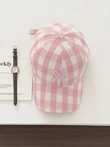 1 件刺绣蝴蝶结软顶按扣帽，豹纹水钻蝴蝶结装饰，大号女士遮阳帽 - 彩色 - 查看 13