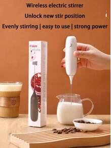 Elektryczna trzepaczka do jajek, spieniacz do kawy i mleka, wymaga 2 baterii w rozmiarze 5, artykuły szkolne, powrót do szkoły