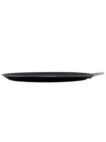 Comal redondo de 29cm para un solo quemador. Placa negra de fierro dulce. - Negro - Ver 4