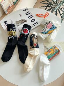 5-Pack Men's Socks High Elastic Sports Socks, Fall