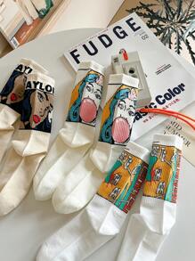 5-Pack Men's Socks High Elastic Sports Socks, Fall