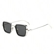 1 pieza Gafas de hombre con montura gruesa y cuadrada de metal con estilo retro, para pesca, conducir, ocio y accesorios de playa - Multicolor - Ver 15