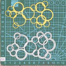 1 Miếng Bong bóng Váy rộng Bối cảnh Cắt kim loại Chết Giấy nến Đối với Làm sổ lưu niệm Thẻ Giấy Thủ công Sinh nhật Thủ công - Bạc - Xem 4