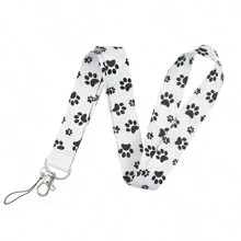 1 件可爱狗爪印挂绳项链绳，适合医生护士学生老师证件徽章交通卡钥匙扣，可作为礼物或日常使用汽车配件包饰背包学校信件 - 彩色 - 查看 8