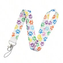 1 件可爱狗爪印挂绳项链绳，适合医生护士学生老师证件徽章交通卡钥匙扣，可作为礼物或日常使用汽车配件包饰背包学校信件 - 彩色 - 查看 7