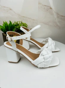 Women Heeled Sandals - trắng - Xem 5