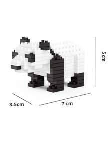 1 Stück handgefertigtes DIY Nanoblock Modell, witzige Tiere Serie Schaf/Zebra/Giraffe/Eisbär, Bausteine für Erwachsene, Sammlerstück, Geschenk zu Neujahr/Geburtstag