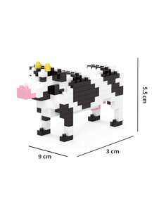 1 Stück handgefertigtes DIY Nanoblock Modell, witzige Tiere Serie Schaf/Zebra/Giraffe/Eisbär, Bausteine für Erwachsene, Sammlerstück, Geschenk zu Neujahr/Geburtstag