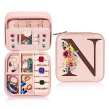 Món quà Đối với phụ nữ Cô gái tuổi teen , Nhỏ bé Đồ trang sức Loại vỏ Tổ chức đồ trang sức Hộp đồ trang sức Quà sinh nhật NỮ Mẹ Bạn Nữ Chị Phù dâu Cô ấy Cô gái Món quà , Những điều cần thiết khi đi du lịch - Hồng - Xem 17