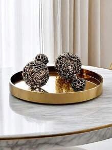 1pair Vintage Hollow Out Flower Pattern Dual-Purpose Earrings For Women, Chic & Versatile Hollow Ball Stud Earrings, Fashionable & Personalized Ear Jewelry - Ball Earrings - View 6