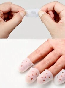 5Pcs Guitar Finger Cover, Thick Silicone Cover Finger Help Practice According To The String Finger Cover Sweep String Finger Pick(Transparent Color) - Multicolor - View 6
