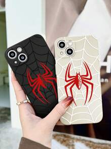 2 件黑白保护软壳，带蜘蛛图案涂装，防震手机壳适用于 11/12/13/14/15/15 Pro/15 Plus/15 Pro Max/7 Plus/8 Plus/X/XS Max/XR/11 Pro/12 Pro/13 Pro/14 Pro/12 Mini/13 Mini/11 Pro Max/12 Pro Max/13 Pro Max/14 Pro Max/14 Plus/6/6S/6 Plus/7/8/SE 和 Galaxy A54/A14/A12/A13/A15/A32/A33/A24/A52S/S20/S21/S22/S23/S24/S23 Plus/S24 Ultra - 彩色 - 查看 3