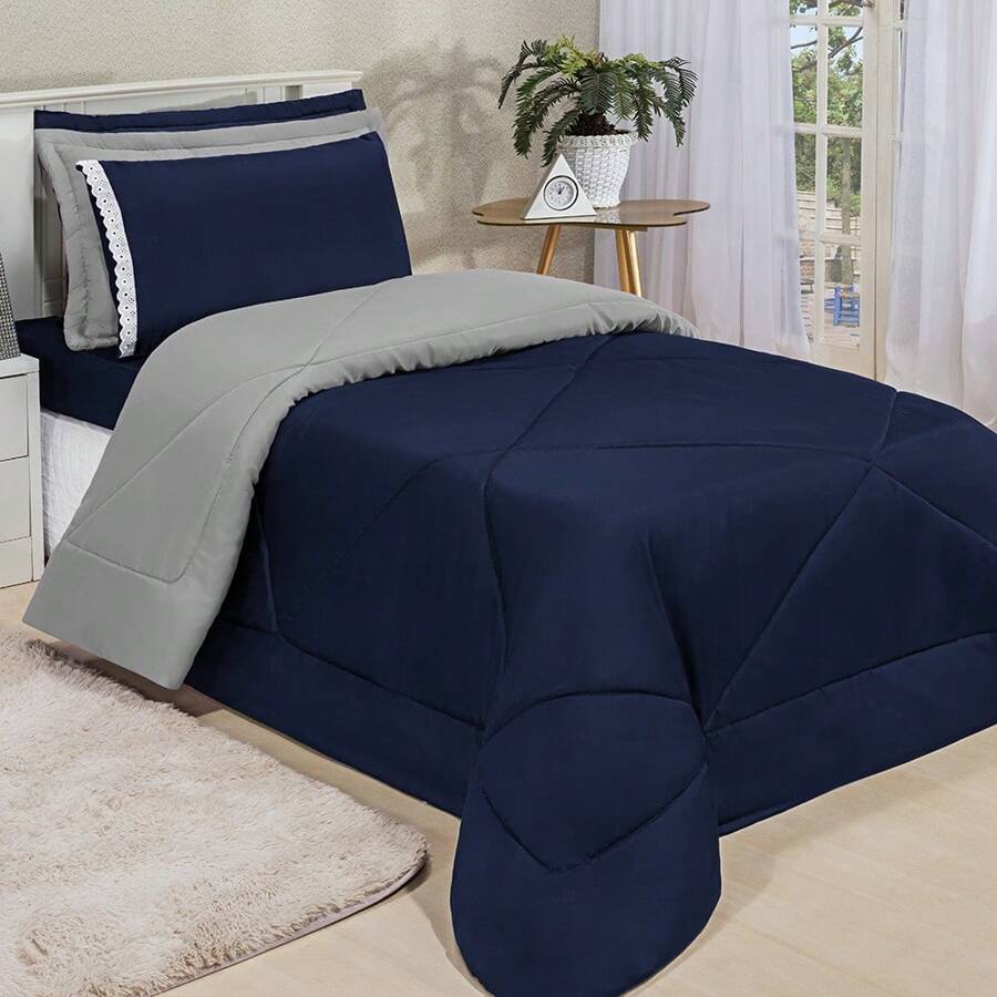 Quilts - Azul marino / Gris - Ver 1