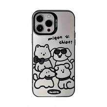 1 Miếng Niềm vui In Mờ Không trượt Chống giọt bắn Ốp lưng & bao da điện thoại Tương thích với iPhone - đen[0] - Xem 4