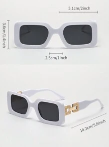 Tropiscape Retro quadratische Plastik Unisex Sonnenbrille, modischer klassischer Stil für Outdoor-Aktivitäten, Strände, Urlaube, UV-Schutz elegante Sonnenbrille Strandaccessoires für Damen Sonnenbrille Sonnenbrillen Shades Urlaubsstimmung Urlaub Entspannung Strand
