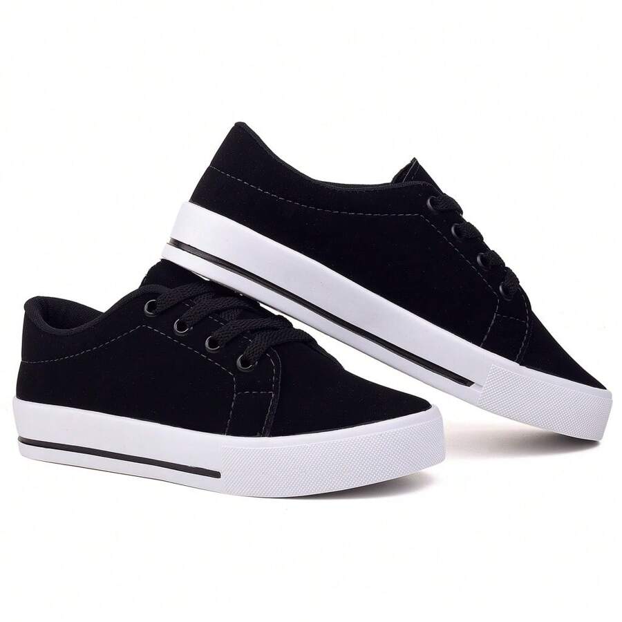 Women Wedge Sneakers - Negro - Ver 1
