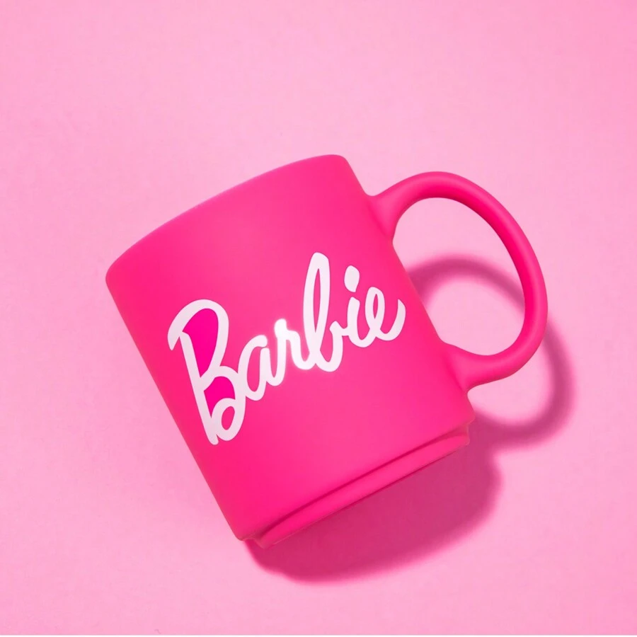 Miniso Taza de cerámica de la Colección Barbie (390 mL) - Rosa Fucsia - Ver 1