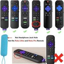 1入適用於TCL Roku的遙控器保護套，夜光和矽膠手柄帶，防摔防汗防滑 - 綠色 - 查看 4