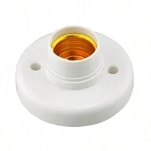 圓形e27白色led燈螺紋底座卤素灯座轉換器燈泡基座燈座轉換器（10入組） - 白色 - 查看 3
