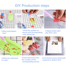 1 Miếng Inch 5D DIY Tranh kim cương , Hoa hướng dương Hoa , Giường đôi Hình vuông Kim cương Thêu Bộ , Thủ công Nhà  Trang trí - Nhiều màu - Xem 5