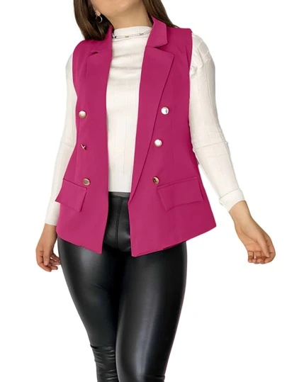 Kass Urban Chaleco Blazer Dama Casual Elegante Con Forro Suave