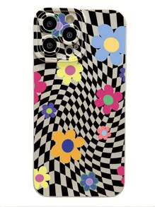 1入格子花紋通用手機殼,適用於iphone、三星、小米/紅米、oppo/realme、vivo、infinix - 白色 - 查看 4