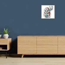 1入組貓頭鷹鑽石繪畫套裝,5d特殊形狀鑽石藝術,適合初學者,水晶鑲嵌鑽石繪畫家居裝飾禮物30*30cm - 彩色 - 查看 5