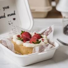 50 个/套便当蛋糕盒、提拉米苏甜点容器、汉堡盒、露营和野餐盒、西式食品包装盒学校用品食品袋食品盒适用于糖果巧克力饼干等。 - 白色 - 查看 5