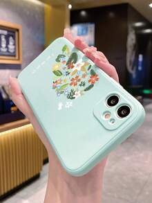 1 Miếng Hình trái tim Mẫu thực vật Đá hoa Chống rơi Ốp lưng & bao da điện thoại Tương thích với - màu lục lam nhạt - Xem 4