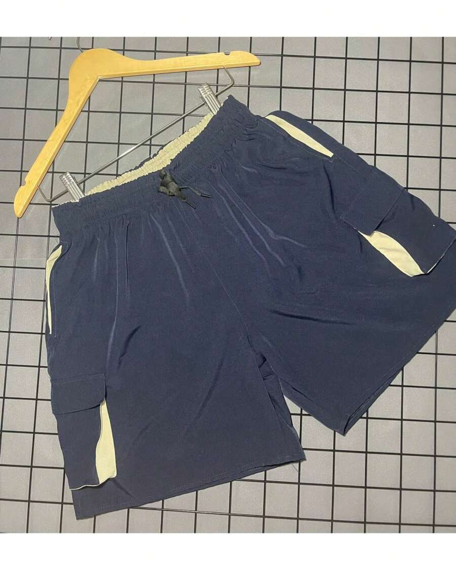 Men Shorts - 藍色 - 查看 1